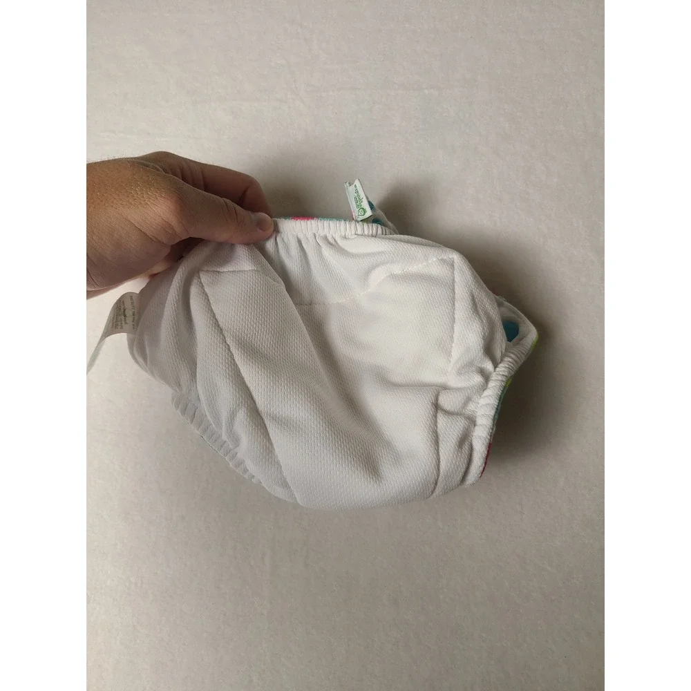 Green Sprouts Swim Diaper Kids 3T Blue Sea Life Reusable Ruffle Snap Closure